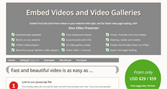 Desktop Screenshot of embed-videos.com